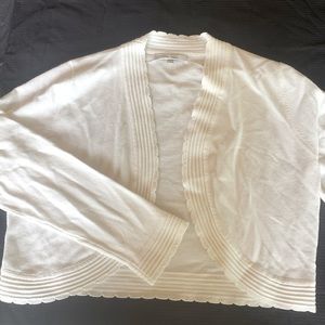LoveTree Large White Cardigan Sweater